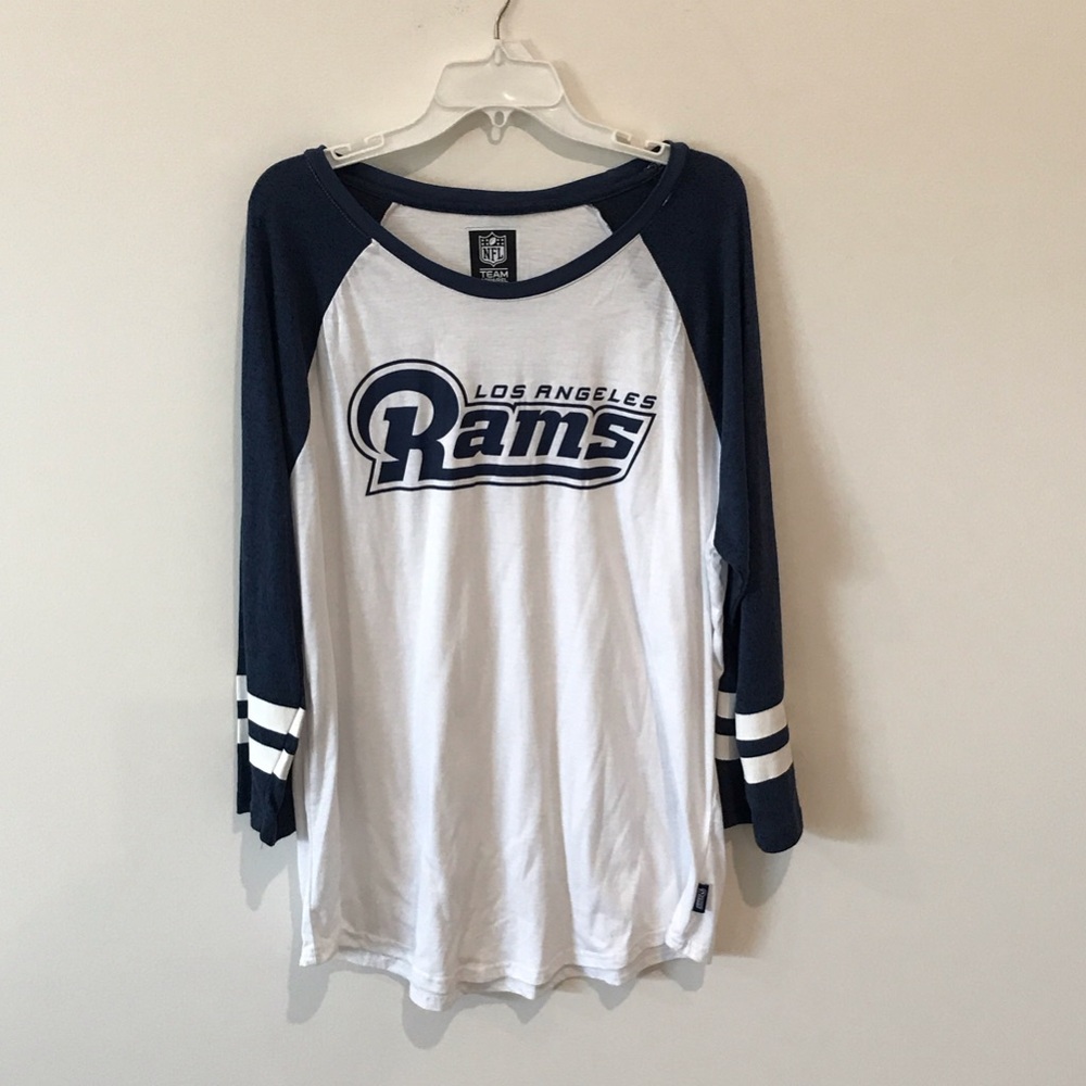 NFL Los Angeles Rams Women's Long Sleeve Tee - Blue and White